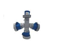 ADATTATORE MOLTIPLICATORE TRIPLO CEE 220V 3 PRESE IP67 2P+T 16A FAEG FG23604