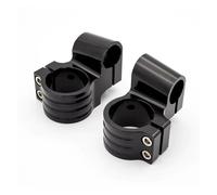 Adattatore Montaggio Morsetto Manubrio Tubo Forcella Per Moto Nero 31-54 Mm Attacco Manubrio Clip-on Da 7/8"(48mm Black)
