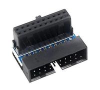 Adattatore Motherboard - ABS, Internal Header 90 gradi Right Angle | Cavo Management PC Power Adapter, Desktop Connector For Computer, Workstation, Home Office, PC Build