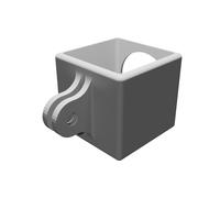 Adattatore Mount GoPro per Polaroid Cube Camera Frame Supporto Stampato 3D