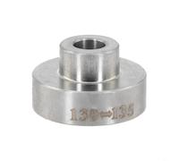 Adattatore mozzo da 130 mm a 135 mm - Estensione asse in alluminio per ruota posteriore da corsa e MTB - Distanziale robusto per la regolazione del telaio (argento)