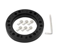 Adattatore Mozzo Del Volante Distanziatore Per Conversione Di Parti Di Veicoli Adattatore Per Mozzo Del Volante Dell'auto Cuscinetto Distanziatore Con 6 Viti JHVVBFWF(Black)