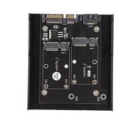 Adattatore MSATA da SSD a, Custodia per Convertitore da SSD MSATA a con Staffa per Disco Rigido da 3,5 Pollici, Interfaccia di Archiviazione di Massa SATA3.0 da 6 Gbps,