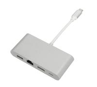 Adattatore Multi-porto in Lega USB C Hub Ad Alta velocità con, LAN RJ45, USB 3.0 e Tipo C per l'integrazione del Dispositivo Senza Soluzione di continuità