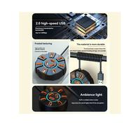 Adattatore Multi Splitter USB 2.0 Hub 5 Gbps Ad Alta Velocità Adattatore di Alimentazione Splitter USB Espansore Multiplo per PC Laptop, 10 Porte