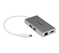 Adattatore Multifunzione USB-C per portatili - Power Delivery - 4K HDMI - Gbe - USB 3.0 - Bianco e Argento Permette di alimentare e ricaricare il