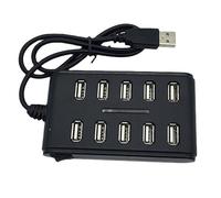 Adattatore multiplo a 10 porte hub USB 2.0 High Speed Multiple Splitter Adapter Extension Cable per dispositivo di interfaccia PC portatile