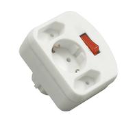 ADATTATORE MULTIPLO CON INTERRUTTORE REV double plug, 230 V, Dispositivi elettrici domestici ed elettronici compatibili