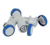 ADATTATORE MULTIPLO SPINA BLU > PRESA BLU FME 2P+T 16A IP44 PZ 1