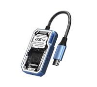 Adattatore multiplo tipo C 4 porte custodia trasparente USB3.0 5Gbps trasferimento veloce universale compatibilità per laptop tablet uso viaggio