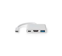 N CCGB64770WT01 - Hub USB 3.0, 3 porte, 1 HDMI, 1 A, 1 C, bianco