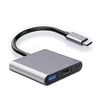 Adattatore multiporta AV digitale USB C con uscita HDMI 4K 60Hz e porta USB 3.0 e porta di ricarica a digiuno USB-C per Apple MacBook