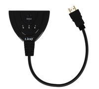 LinQ Adattatore multiporta VK-330 – da HDMI maschio a 3 porte HDMI femmina, Full HD 1080p – Nero