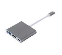 Adattatore multiporta da USB-C a USB (PD), USB-C, compatibile con 4K HDMI