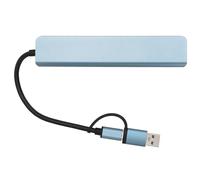 Adattatore multiporta hub USB C 8 in 1, porte USB 3.0 e USB 2.0, hub USB C per trasferimento dati rapido con slot per schede, design ultra compatto in lega di alluminio per