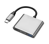 Adattatore multiporta hub USB C, hub porta USB C - Adattatore per laptop multiporta - 3.0 a 3 porte Splitter C da 5 GBps 3.0 4K PD 100 W Ricarica per PC Tablet comput