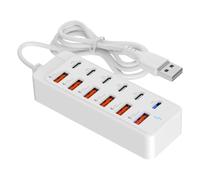 Adattatore Multiporta Tipo-C 66W | Docking station portatile per computer portatili telefoni cellulari PC scrivania tablet casa ufficio caffè biblioteca hotel