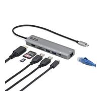 StarTech.com Adattatore multiporta USB C - Da USB-C a HDMI 2.0 4K 60Hz, 100W Power Delivery Pass-through, slot SD/MicroSD, Hub