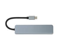 Adattatore multiporta USB-C 6 in 1, docking station USB-C con interfaccia multimediale HD, USB3.0, USB2.0, PD, lettore di schede di memoria, alloggiamento in lega di alluminio per computer portatile,
