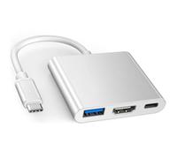 Adattatore multiporta USB C a HDMI 4K a 60Hz per iPhone 17 16 15, Hub HDMI AV digitale di tipo C certificato Apple MFi con USB 3.0, 100 W PD compatibile con MacBook Pro Air, iPad Pro, Galaxy