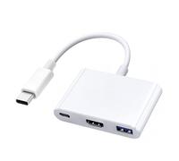 Adattatore multiporta USB C a HDMI certificato MFi per iPhone 15, MacBook Pro, iPad Pro, Hub AV digitale 100 W PD compatibile Samsung Galaxy