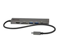 StarTech.com Adattatore multiporta USB C - Da USB-C a HDMI 2.0 4K 60Hz, 100W Power Delivery Pass-through, slot SD/MicroSD, Hub