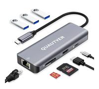 Adattatore multiporta USB C Hub adattatore USB C a ethernet 8 in 1 Docking Station per MacBook pro HDMI 4K 100W PD USB 3.0 Porte SD/TF Lettore di schede hub usb macbook hub USBC a HDMI Adattatore per