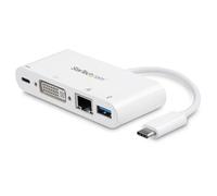 Adattatore Multiporta USB-C StarTech.com DKT30CDVPD a DVI, Gigabit Ethernet e USB 3.0