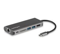 Adattatore multiporta USB C StarTech.com, dock portatile USB-C per HDMI 4K, hub USB 3.0 a 2 punti, SD/SDHC, GbE, 60W PD Pass-Through - USB Tipo-C/Thunderbolt 3 - SOSTITUITO DA DKT30CHSDPD1 - Nouvo