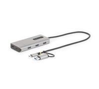 Adattatore Multiporta USB-C StarTech HDMI Doppio 4K30Hz Hub USB 3 Porte Plata