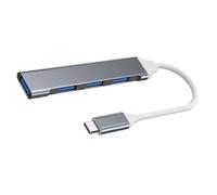 Adattatore multiporta USB, dock USB portatile, adattatore ad alta velocità, espansore, sdoppiatore dati multiuso a 4 porte, hub 3.0/splitter di tipo C per laptop, PC, unità e altri dispositivi