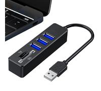 Adattatore multiporta USB, docking station di espansione, hub di trasferimento ad alta velocità, costruzione compatta e leggera per desktop, laptop, flash drive, tastiera, 8,5 x 2,9 cm