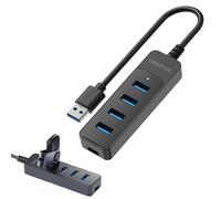 Adattatore Multiporta USB - Hub USB 3.0, Plug and USB 3.0, Hub USB 4 porte | Hub USB 3.0 Multiple, Dati Rapido, Prolunga USB per Laptop, Clav