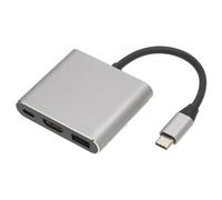 Adattatore multiporta Vivid Video Sync, porta USB 3.0 con ricarica rapida e design sottile e portatile per iPad Pro/Air, HP, Acer