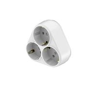 Adattatore multipresa a 3 vie 230 V tipo F triangolare e rettangolare con/senza blocco bambini 3680 W adattatore da viaggio per multipresa