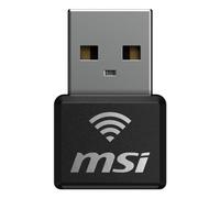 Adattatore Nano USB WiFi6 MSI GUAX18N AX1800 Nero USB 2.0 25,5 mm