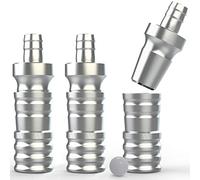 Adattatore Narghilè Shisha Set 3 Pezzi in Alluminio - Accessori per Shisha - Compatibile con Shisha M. ROSENFELD, Laziza, Aladin, Cake, Little Dragon, Cookah - Facile Reso entro 30 Giorni