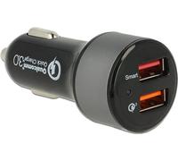 Adattatore Navilock USB DC 12-24V per auto 2 x USB Quickcharge 3.0