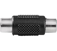 Nedis Adattatore audio mono da RCA femmina a RCA femmina, design dritto, nichelato, alloggiamento ABS