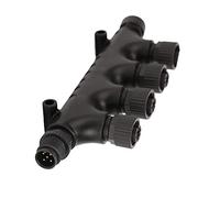 Adattatore NMEA 2000 Multiport T Multiport, 4 Port Tee Connector M12 IP67 IP67 IP67 per Lowrance, Simrad, B G, Navico, Networks, ABS Material, Ship Yacht Communication Control