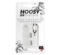 Adattatore Noosy Nano Micro Sim 3v1 iPhone Set + estrattore - Bianco