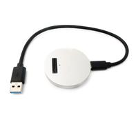 System-S NVME - Adattatore M-Key M.2 NGFF femmina a USB 3.0 tipo A, cavo SSD in grigio