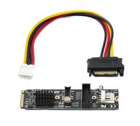 System-S NVME Adattatore M-Key M.2 NGFF SATA SSD a USB 3.1 tipo C & 3.0 tipo A maschio grigio