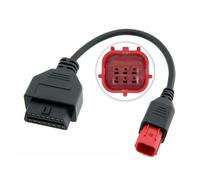 Adattatore OBD Euro 5 per cavo moto da 6 pin a OBD2 (K-Line + CAN-Bus)