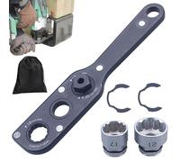 Adattatore Offset Da 19 Mm Con Bussole Da 17/21 Mm, Strumento Professionale per Viti Difficili Da Raggiungere, Set Di Chiavi Di Estensione Offset, Prolunga per Chiave per Spazi Ristretti(Style 2)
