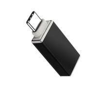 Adattatore OTG da USB Femmina a USB-C Maschio, Sincronizzazione Compatto - Nero