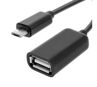 Adattatore OTG Micro USB verso USB femmina Smartphone / Tablet - Nero