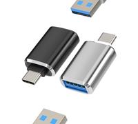 Adattatore OTG USB A a USB C (2) per Apple iPhone 15 Pro Max Plus per Apple iPad Thunderbolt 4 Tastiera Mouse Camera Caricabatterie Auto Compatibile con Samsung