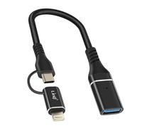 Adattatore OTG USB a Lightning e USB-C Trasferimento Veloce - Nouvo