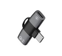 Adattatore OTG USB tipo C a doppio tipo C per cuffie audio AUX Charge V7Y5 cavo jack PD15W